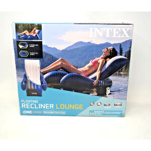 Intex 58868EP Floating Recliner Inflatable Pool Lounge 71 inch x 53 inch